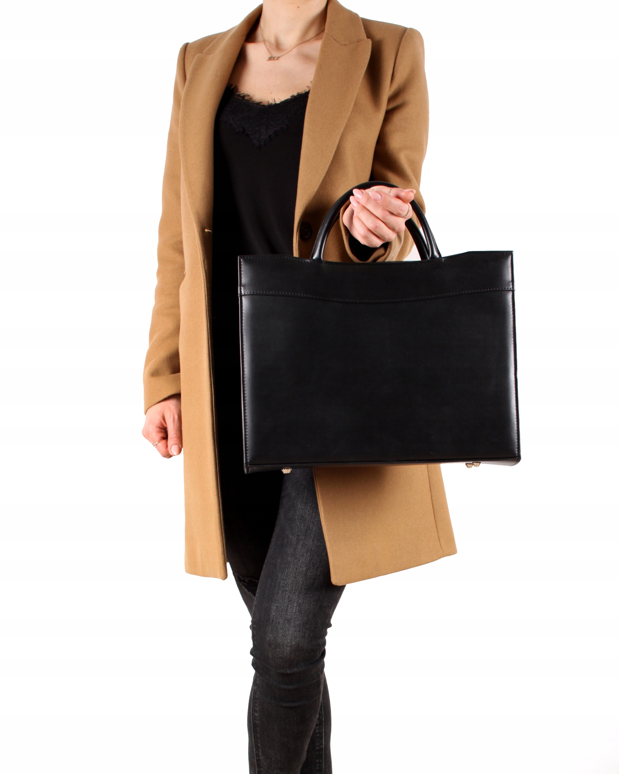 ZOE SKÓRZANA TORBA DAMSKA, AKTOWKA NA DOKUMENTY Marka inna