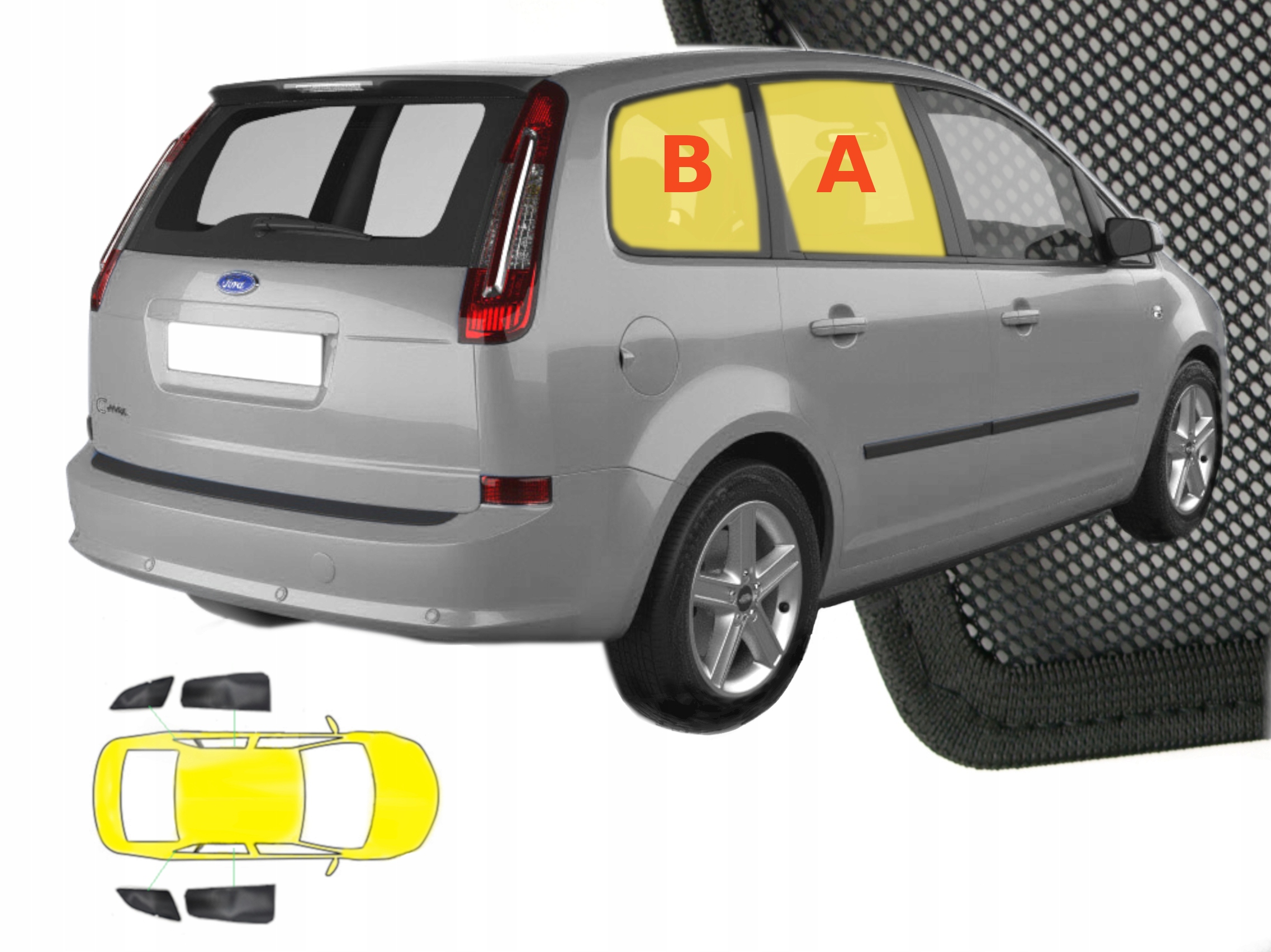 Sluneční clony pro Ford Focus C-Max I 1