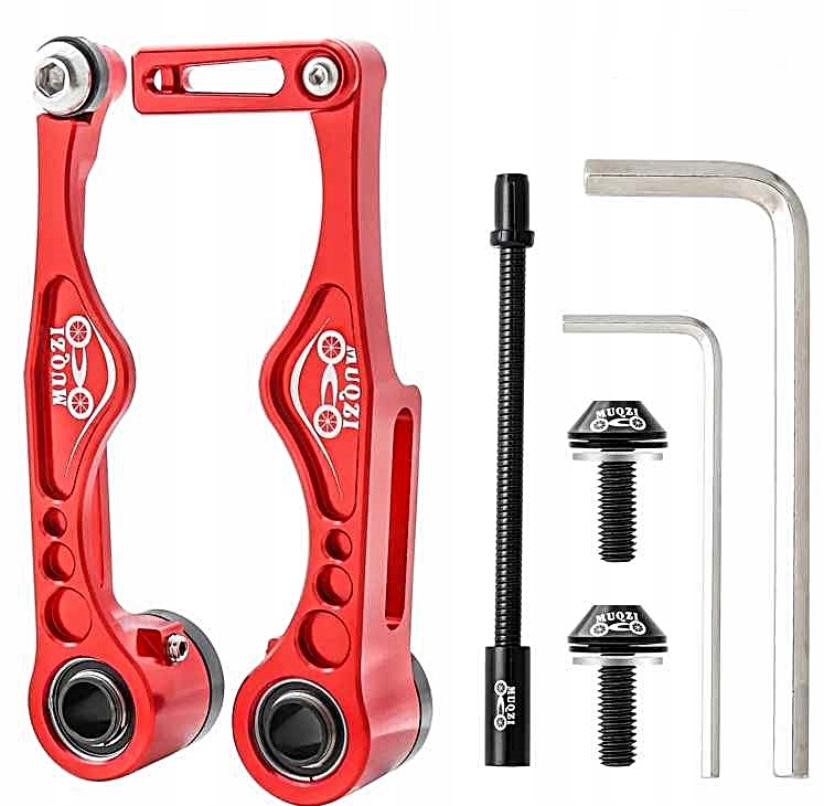 Muqzi Brzda V Brake Ultralight 93 g šrouby Dýmka Červená