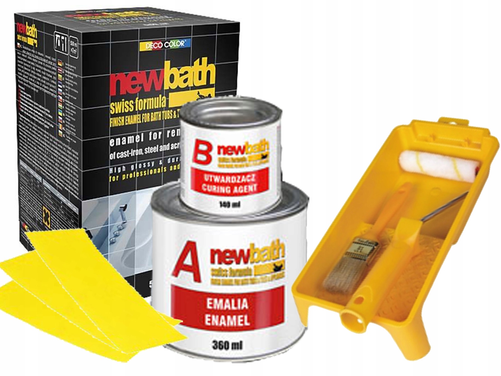 

Farba New Bath do Renowacji Wanny 500ml Zestaw