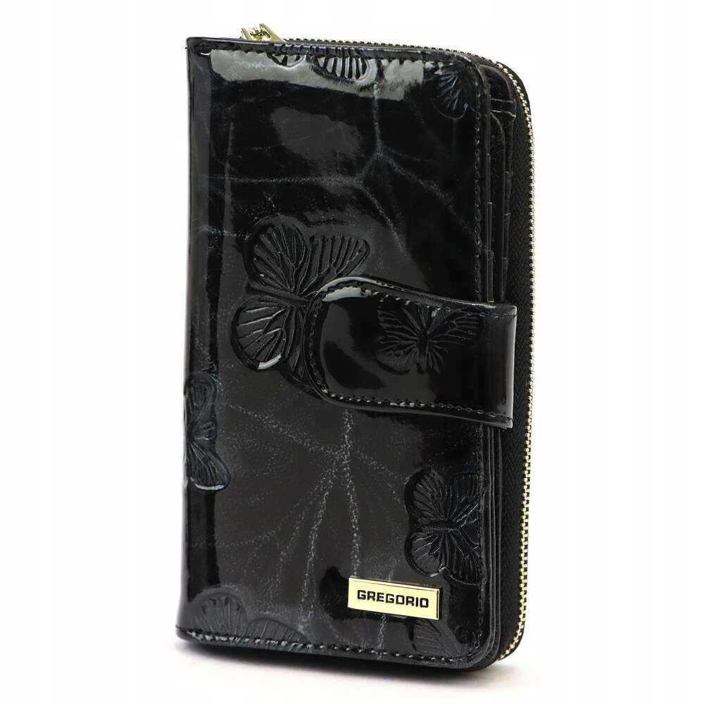Dámská peněženka Gregorio BTS116 kožená černá Rfid zlaté kování