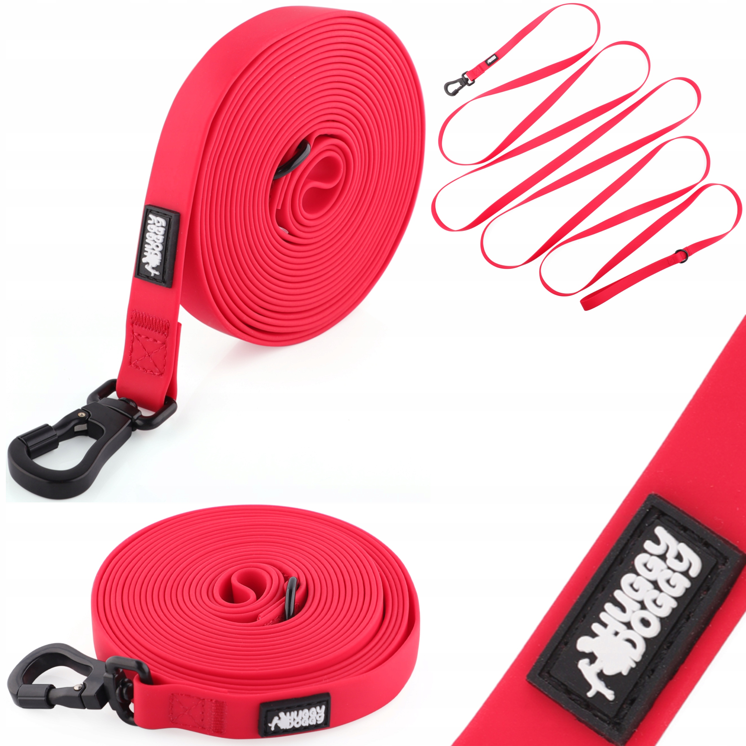 Linka treningowa dla psa 10m wodoodporna Huggy Doggy smycz długa mocna XL