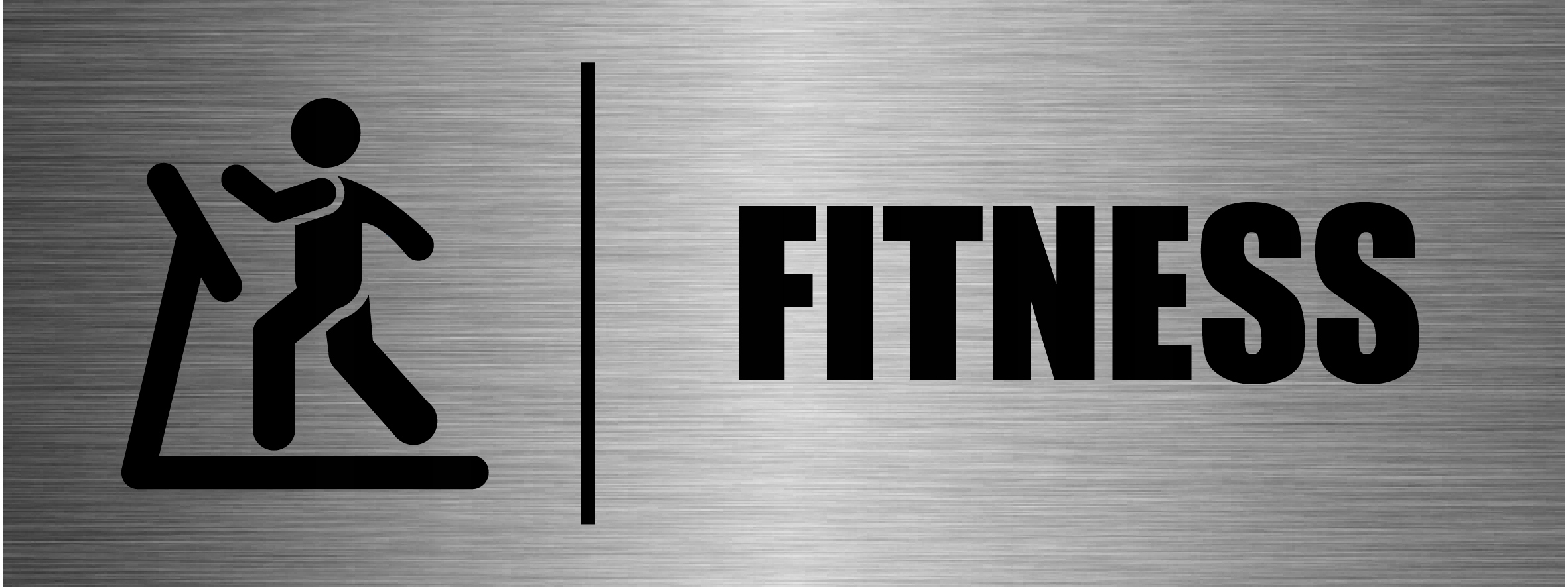 TABLICZKA FITNESS aluminium