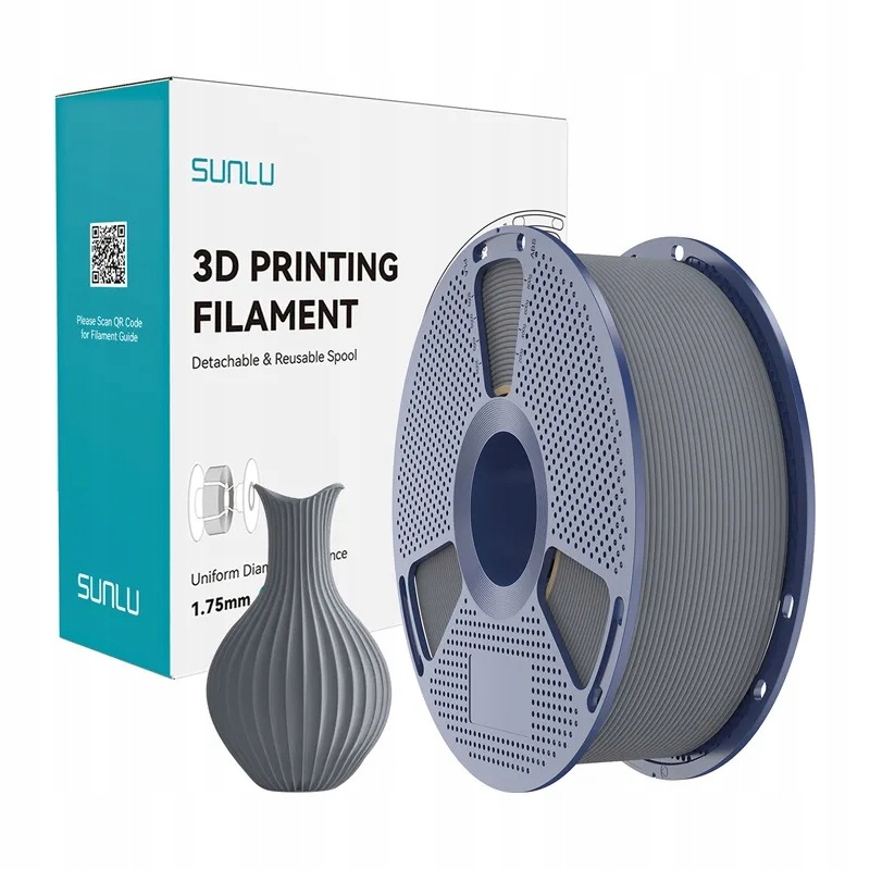 Filament Sunlu Pla Classic 1.75mm 1kg (szary)