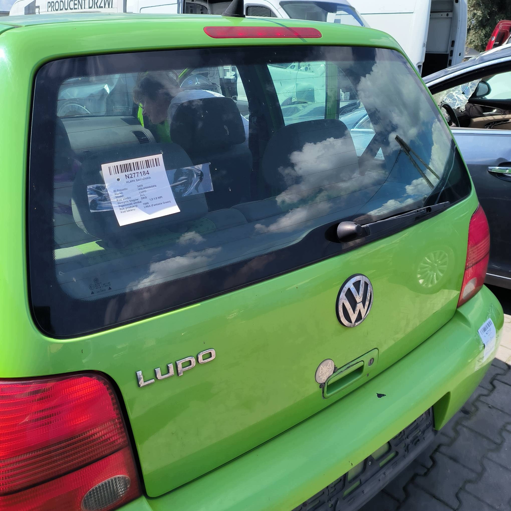 trunk door boot LR6A VOLKSWAGEN LUPO