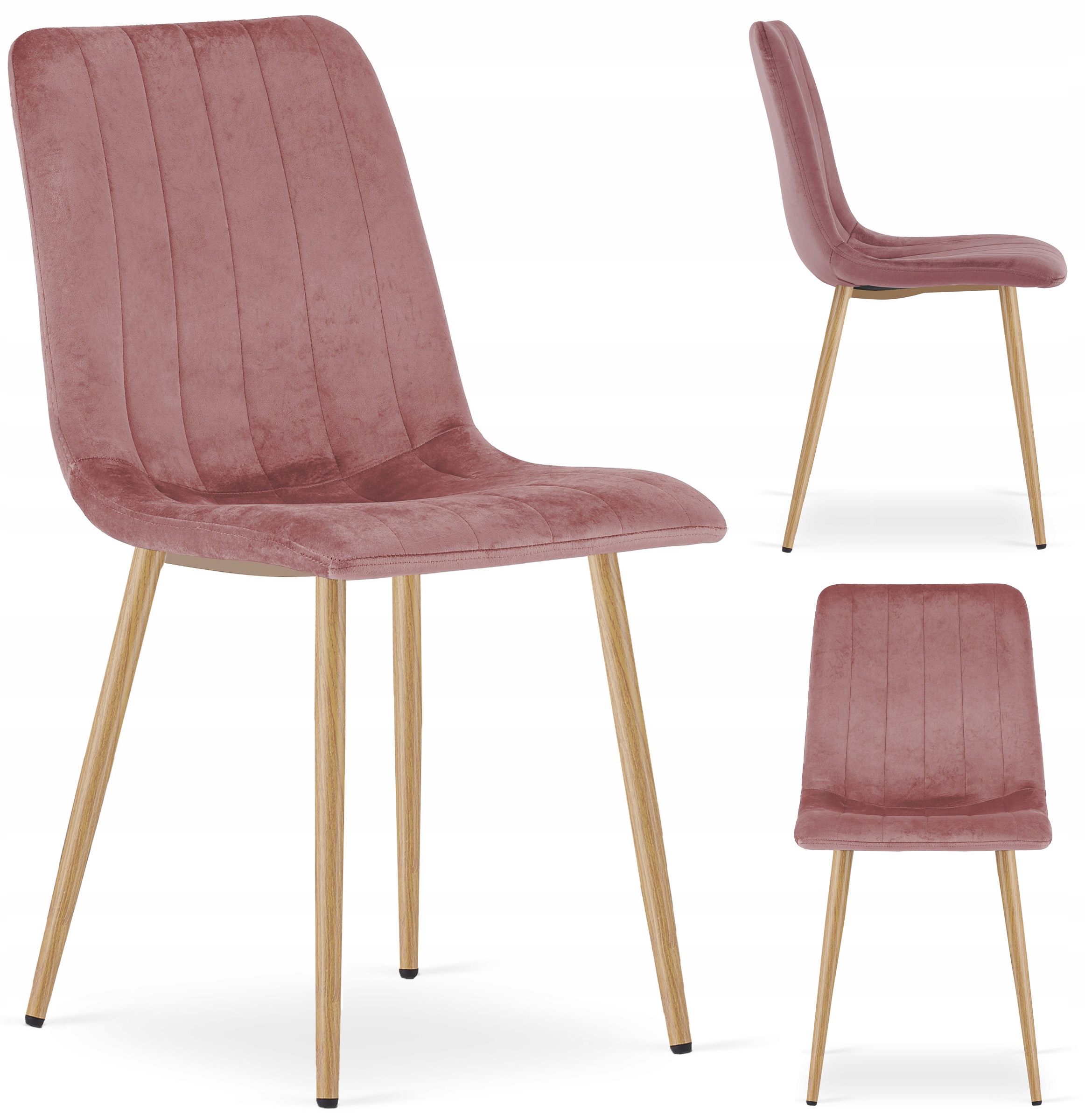 

Krzesło Simple tapicerowane aksamitne Nowoczesne