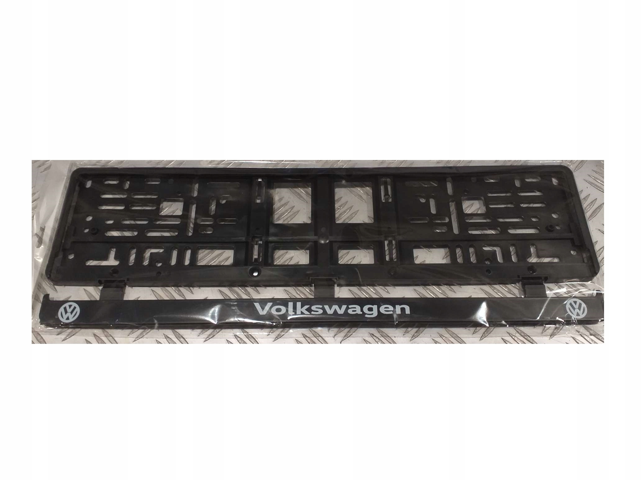 Ramka Rejestracyjna 2D Ramka Tablicy Vw Czarna