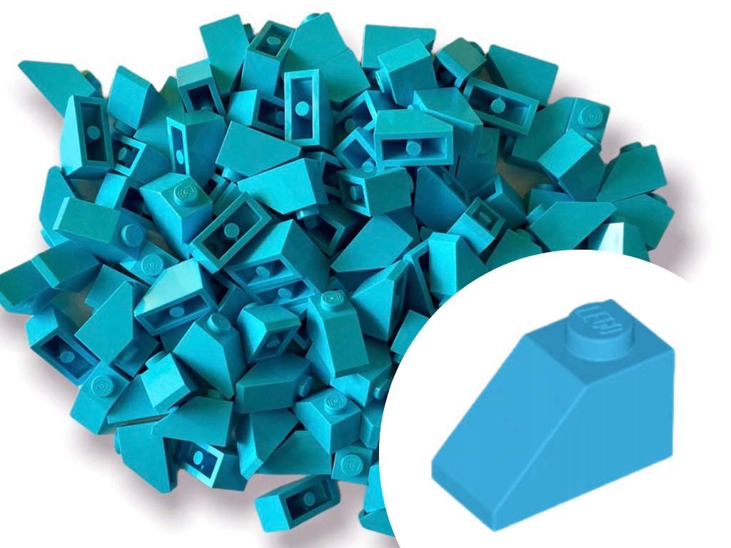 

Lego 3040 Slope Skos 1x2 Lazurowy Niebieski 25 szt