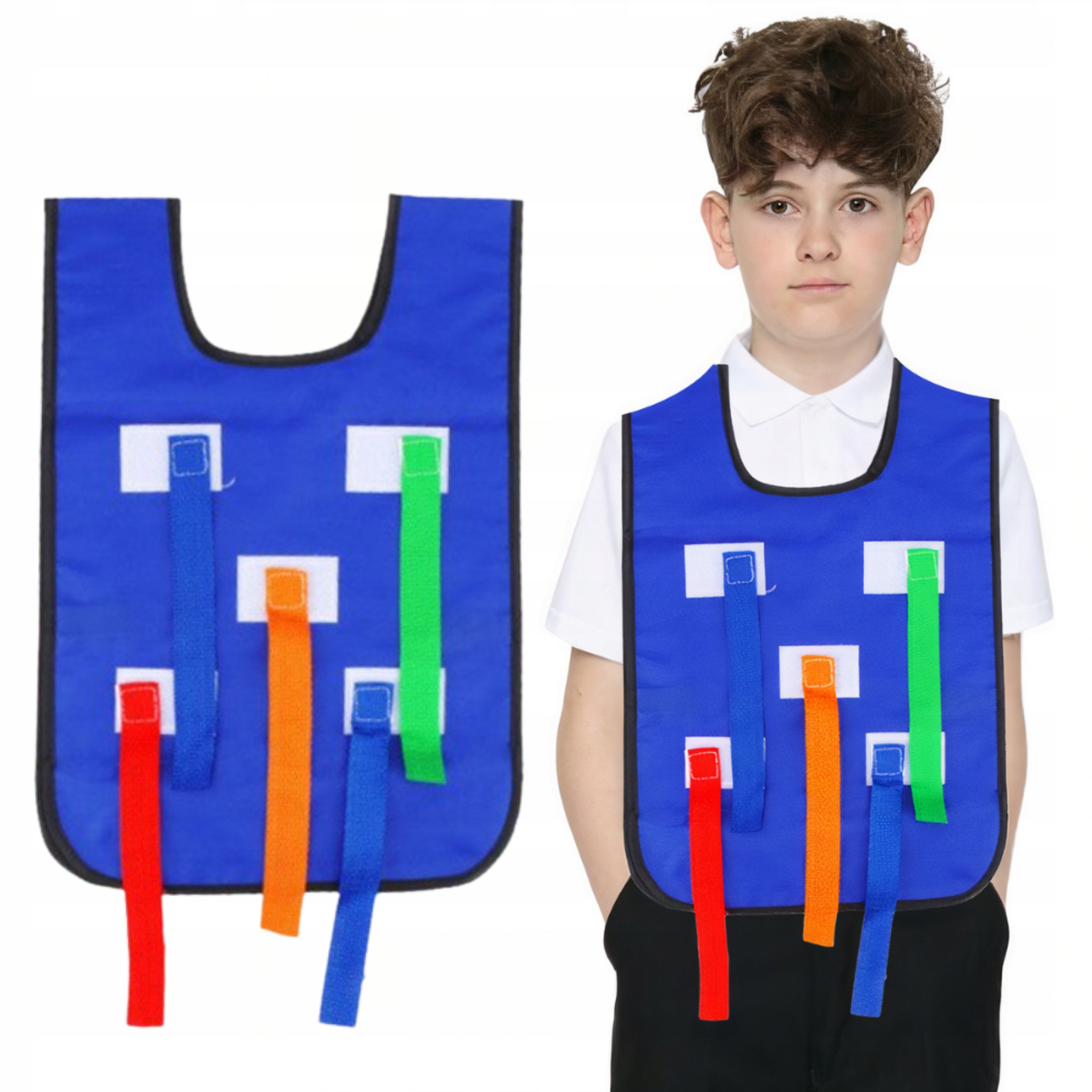 ANIMACJE KAMIZELKA Z RZEPAMI 5 PASKÓW NIEBIESKA