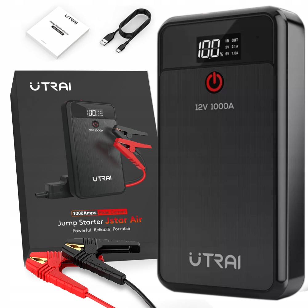 URZĄDZENIE ROZRUCHOWE UTRAI POWER BANK CAR JUMP STARTER ROZRUCH BOOSTER