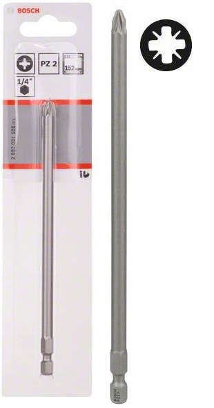 Końcówka bit ExtraHard długa 152mm Bosch PZ2 2607001588