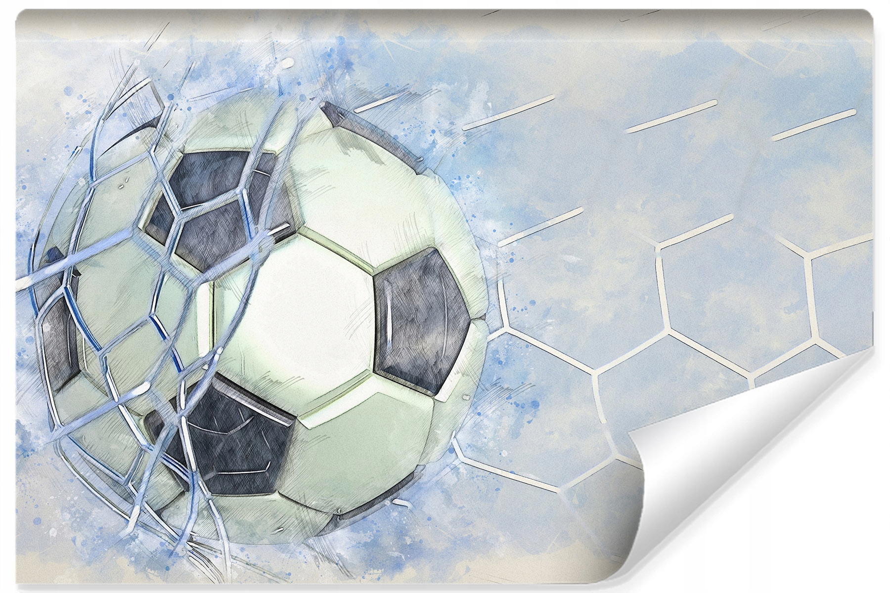 

Fototapeta 3D Sport Piłka Nożna akwarela 240x360