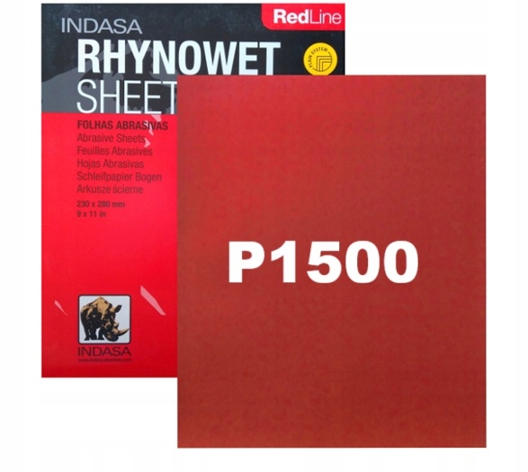 P1500 Papier Wodny Indasa Rhynowet Papier wodny REDLine 1500