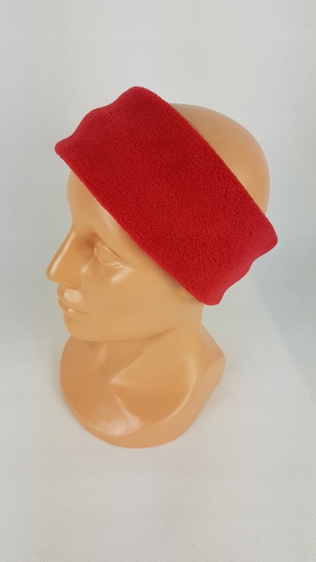 56 OPASKA z polaru polarowa szer. 8 cm CZERWONA Materiał dominujący inny