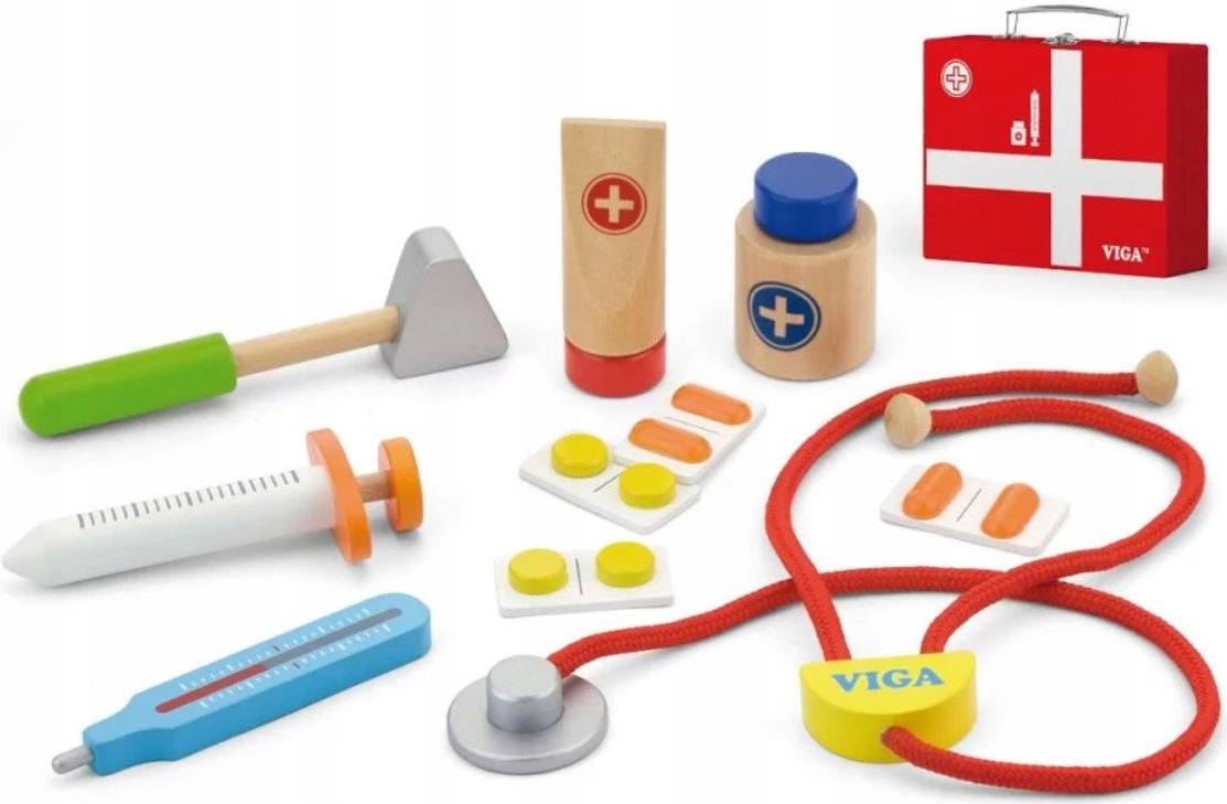 

Zestaw lekarza Viga 11 elementów walizka doktor