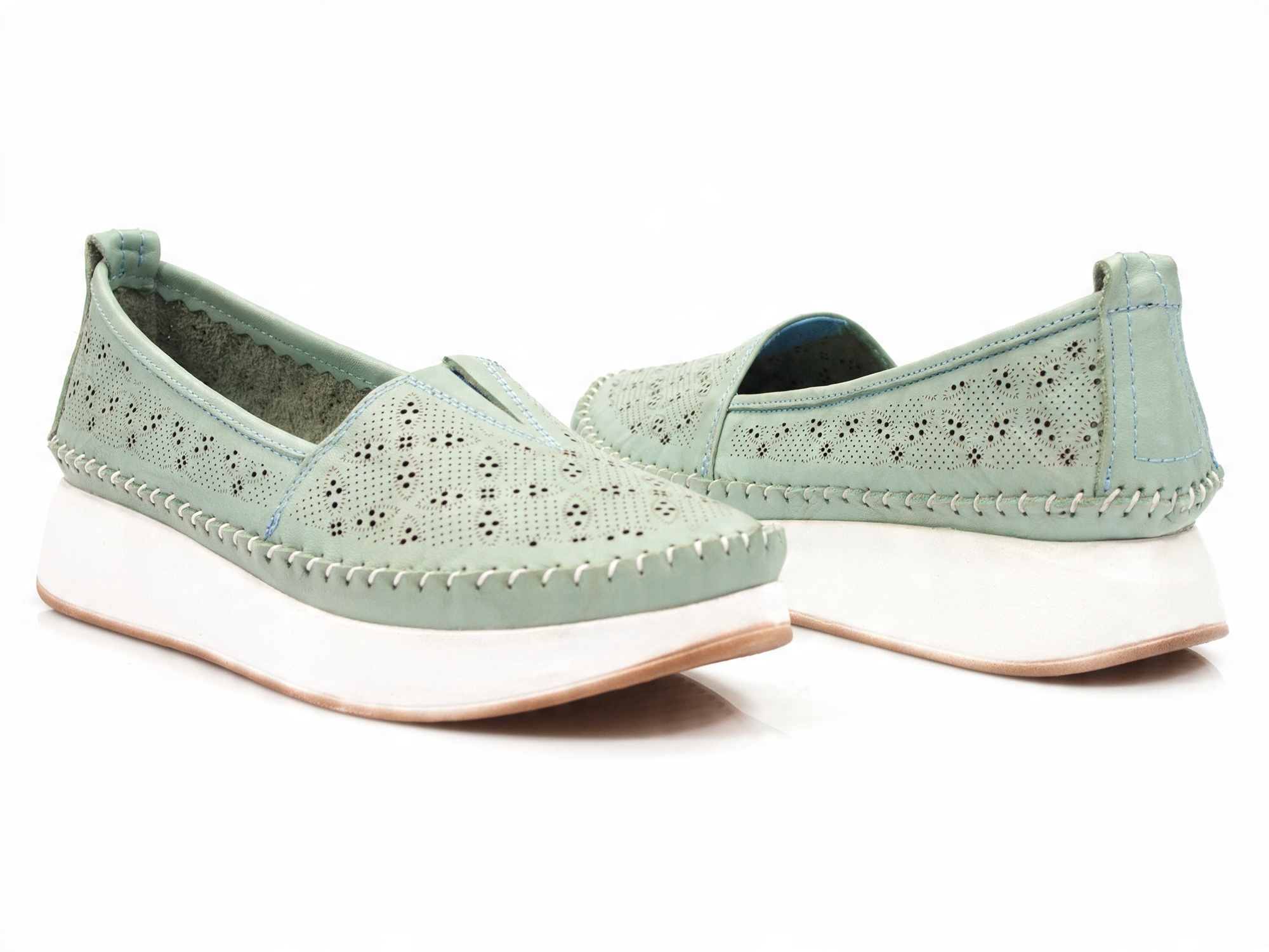 

ażurowe półbuty Venezia skórzane damskie buty