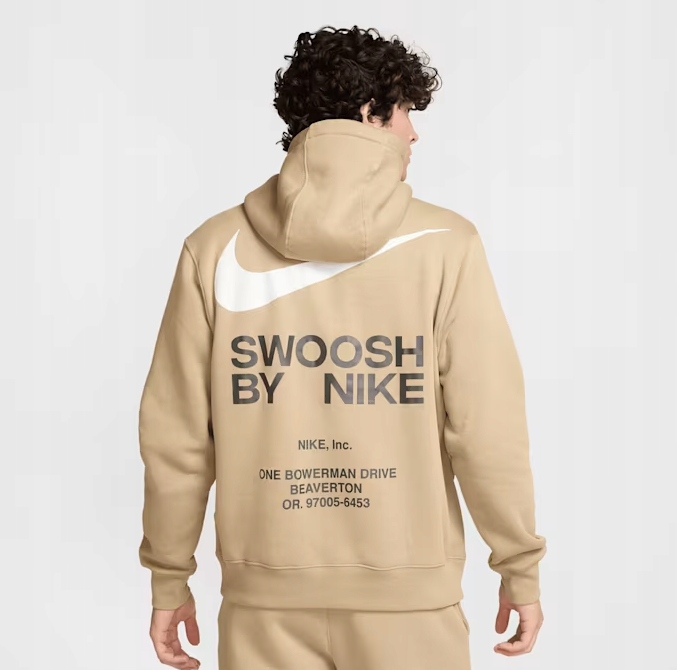Bluza męska z kapturem Nike Sportswear Athletic beżowa IB6480-297 rozmiar L