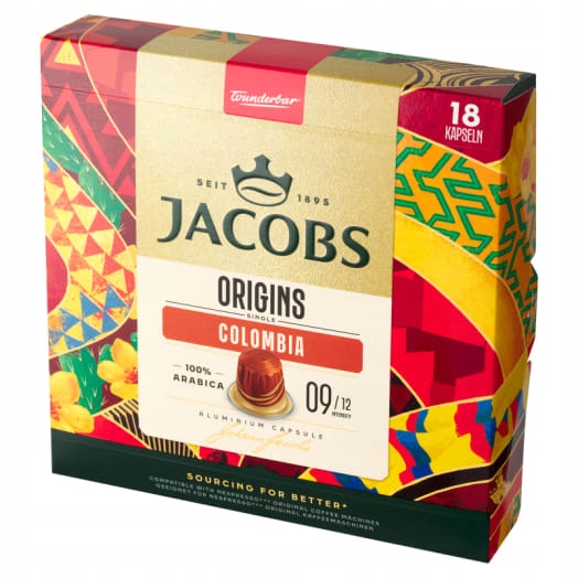 Levně Jacobs Origins Káva Colombia (18 kapslí)