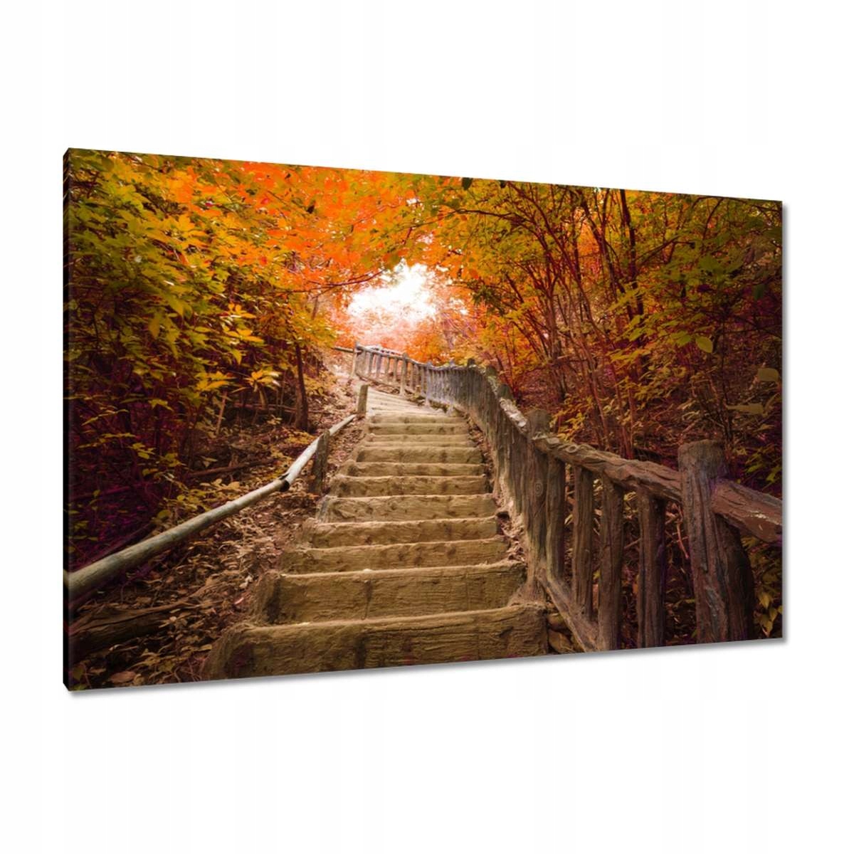 Obrazy 120x80 Podzimní procházka Schody