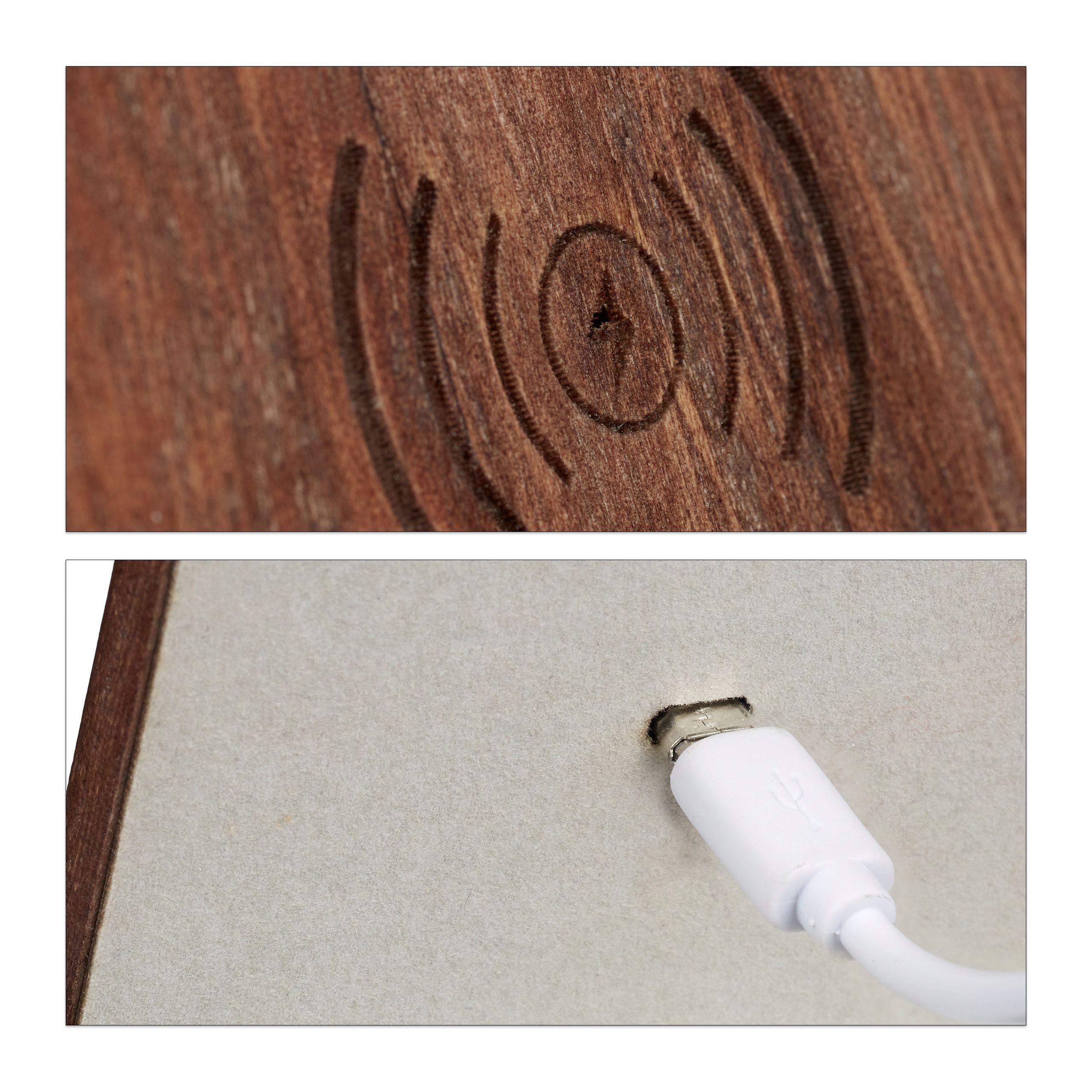 DREWNIANA ŁADOWARKA INDUKCYJNA BEZPRZEWODOWA Marka Relaxdays