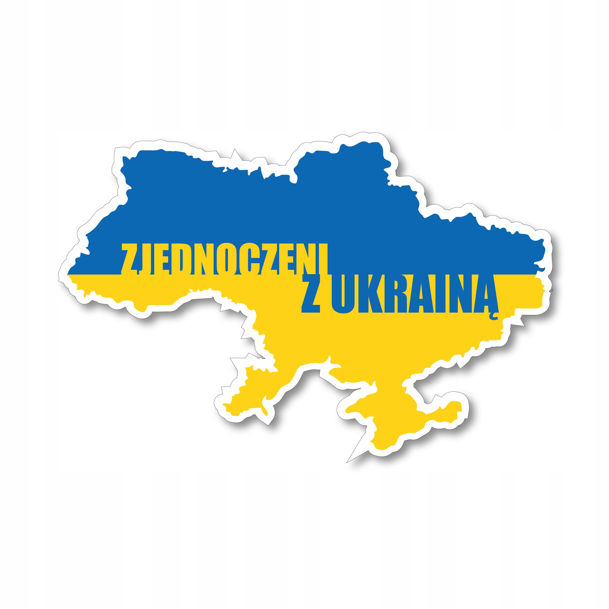 

Naklejka Ukraina mapa Solidarni z Ukrainą 18x12