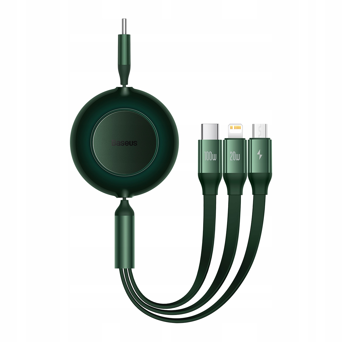 Baseus Kabel 3 w 1 Usb-c na Micro Usb, Lightning, Usb-c 100W 1,1 metra