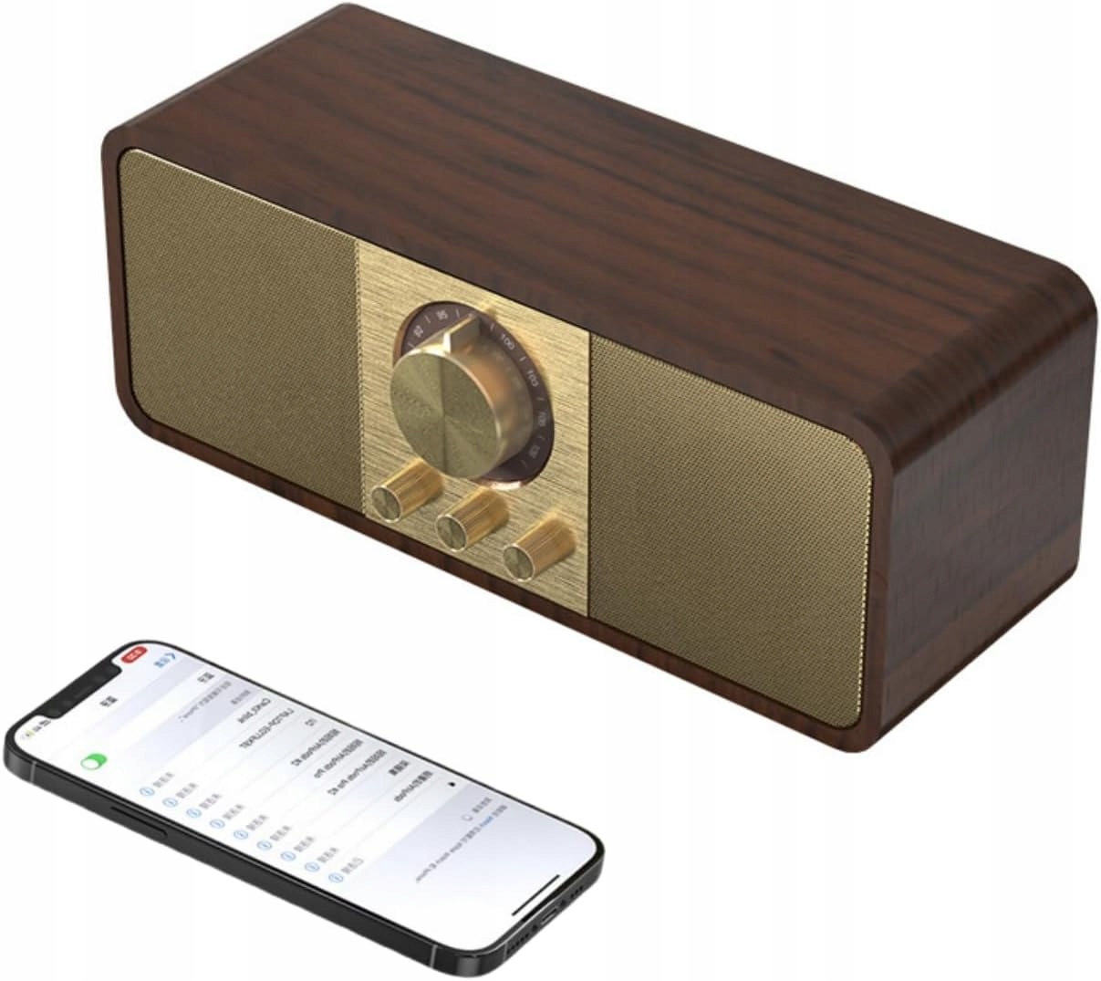 Přenosný Reproduktor Generic JY-82 Rádio Usb Retro Bezdrátové Aux Duální