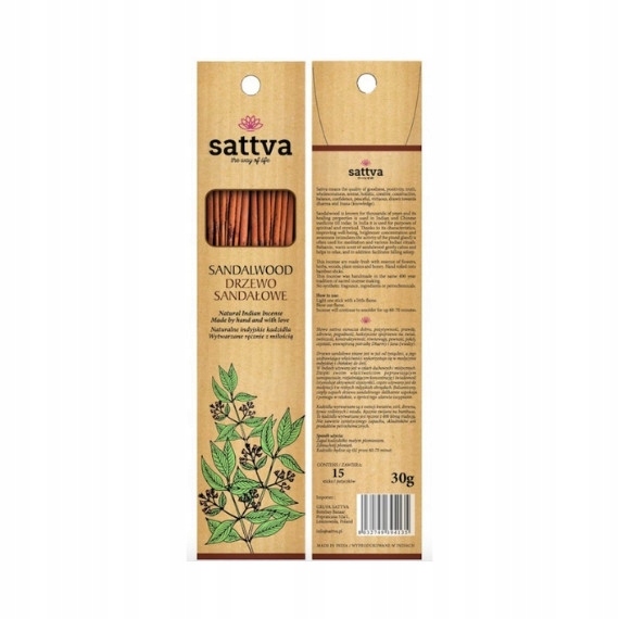 

Sattva, Kadzidełko Sandalwood drzewo sandałowe,
