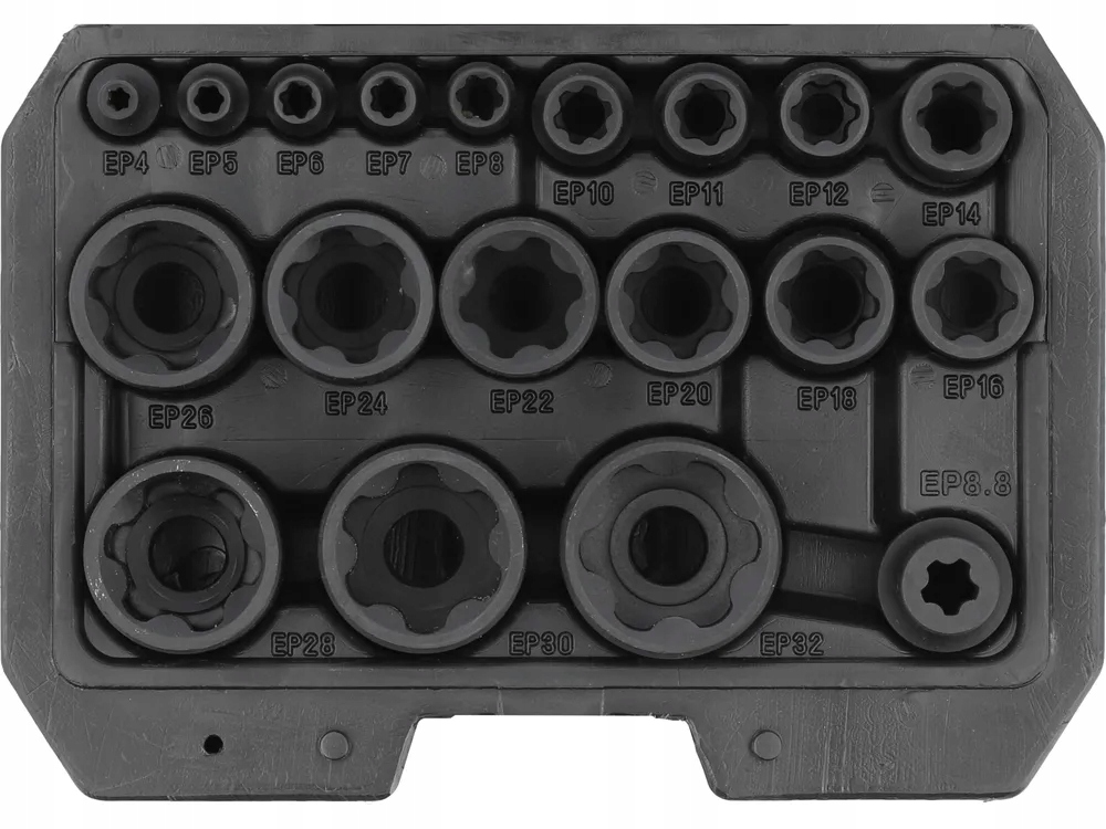 Specjalistyczne Nasadki Zewnętrzne 1/4 3/8 1/2 Torx Plus EP4-EP32 19el.