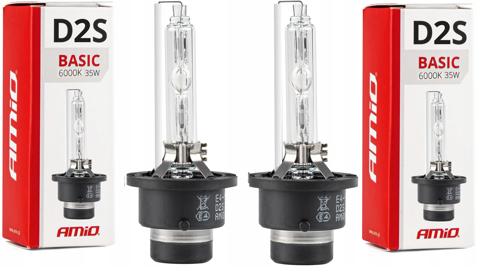 

2x D2S Żarniki Xenon 6000K Homologacja