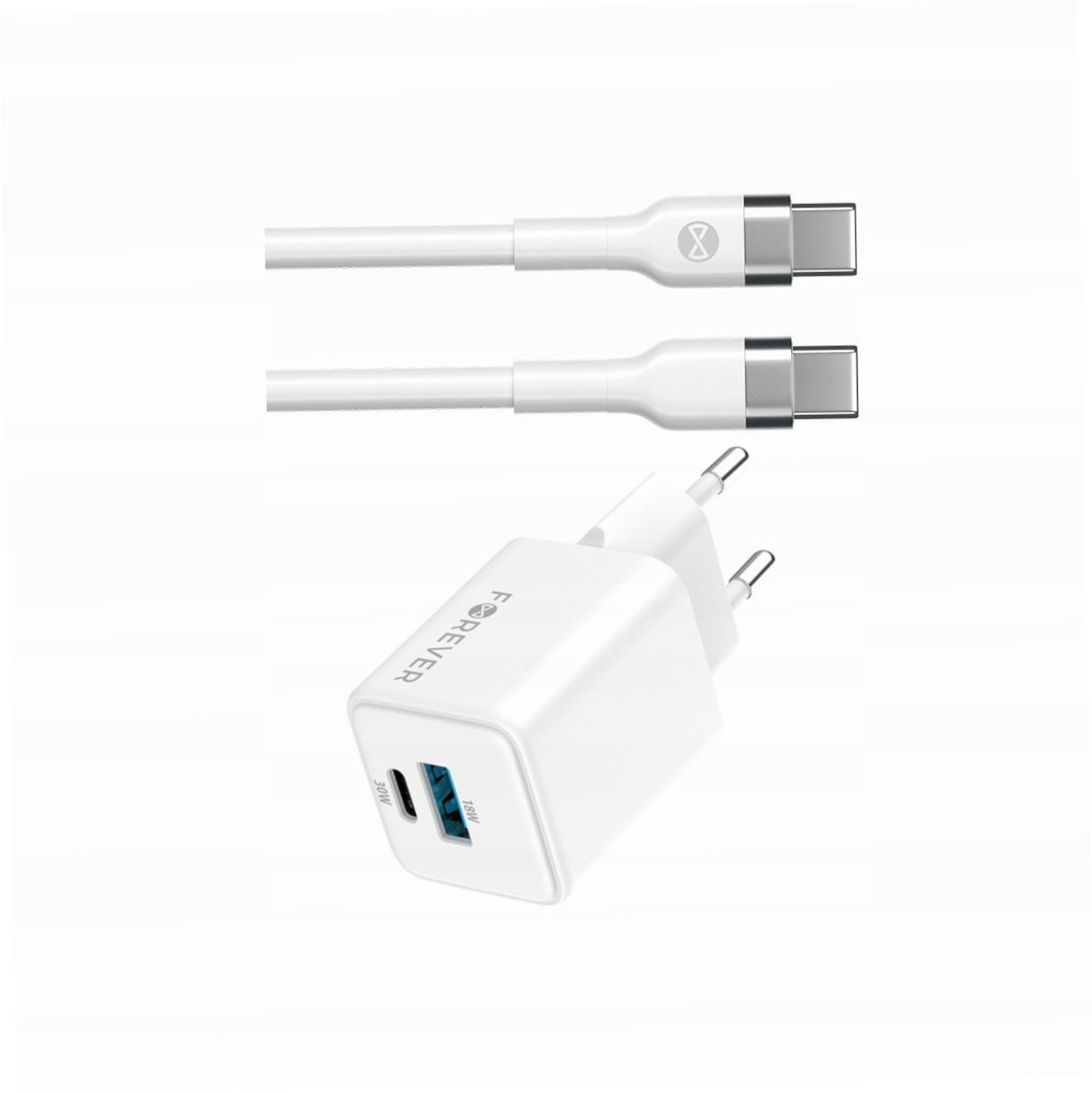 Szybka ładowarka GaN 30W Usb i Usb-c z kablem do Sony Xperia 1 III