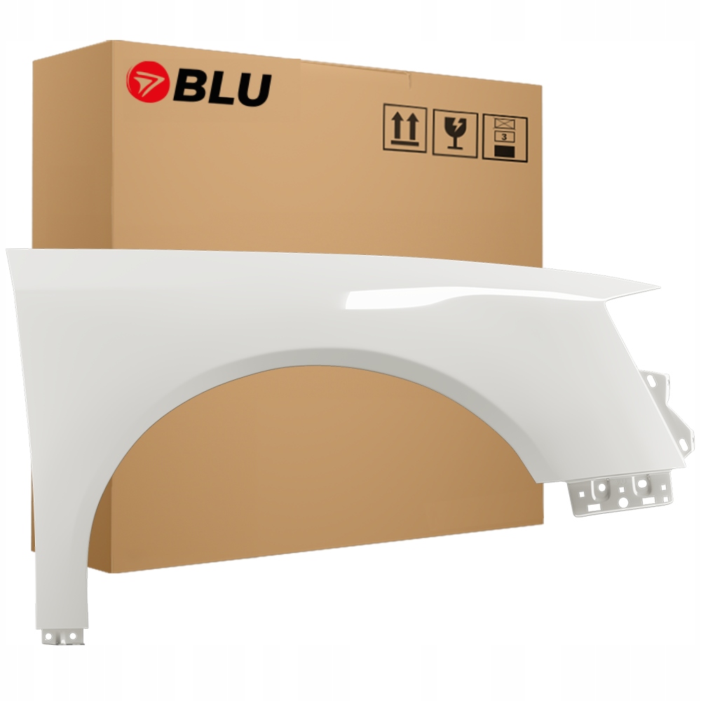 Blu Blatník Vw Passat B6 LB9A pravý bílý 05-10 přední pozink CandyWeiss