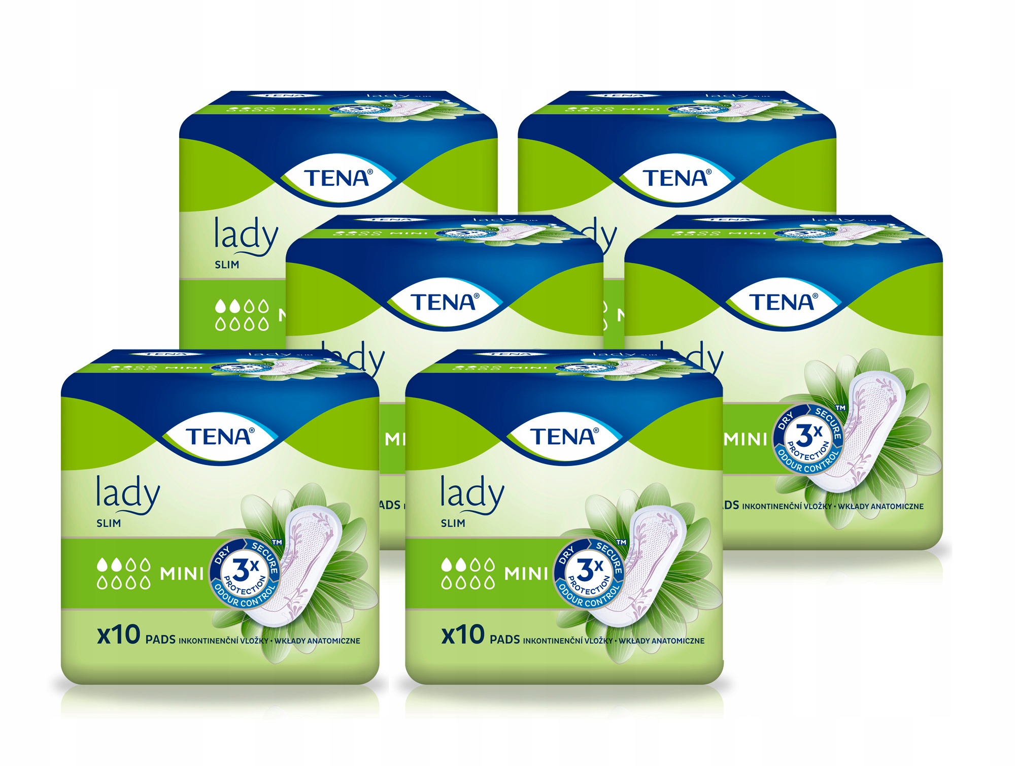

Wkładki Tena Lady Slim Mini 6opak x 10szt