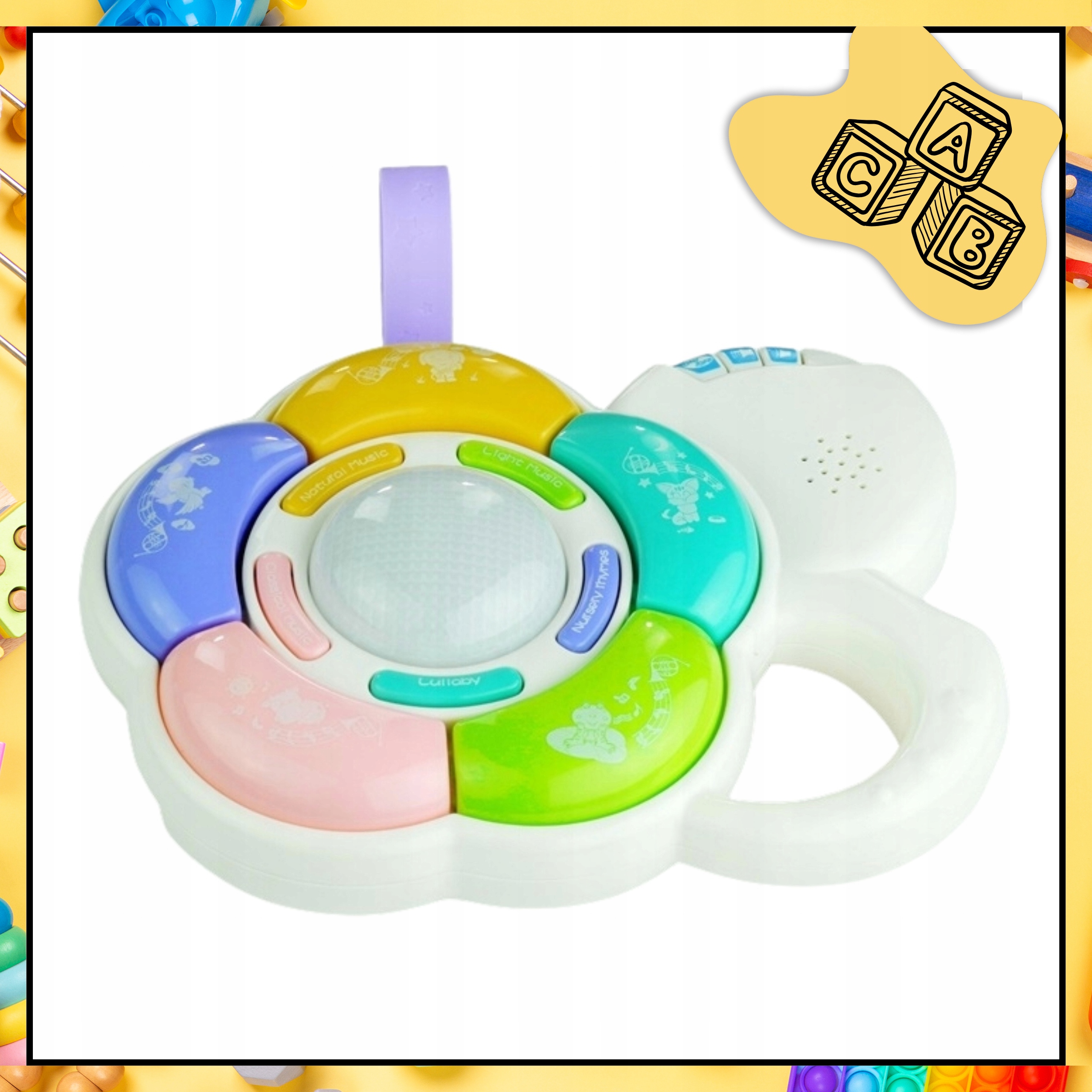 Interaktywna Pozytywka Kwiatuszek Światełka Różnorodne Melodie Zwierzątka Stan opakowania oryginalne