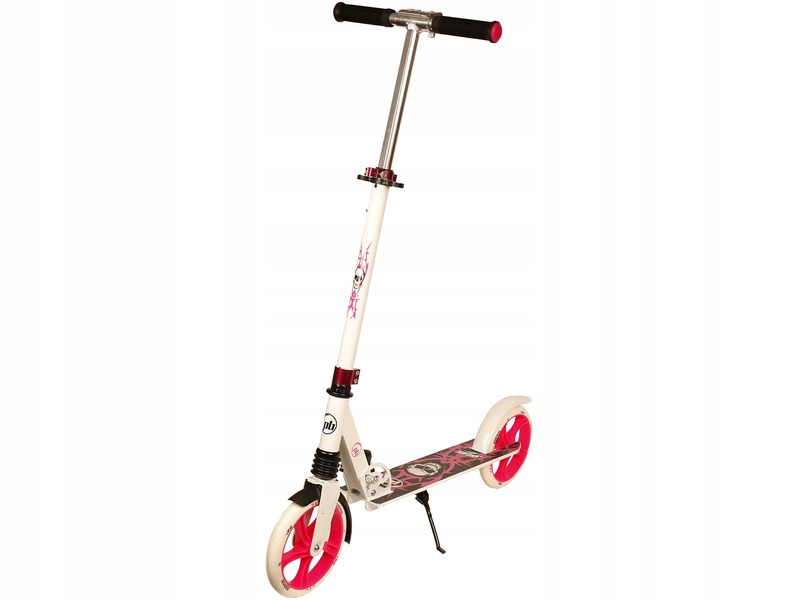 Hulajnoga tradycyjna Pb Skull Pu ABEC-7 Biało-różowy