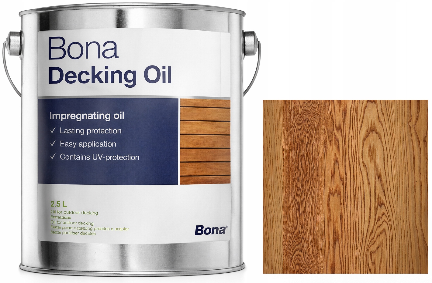 Bona Decking Oil Teak 2,5L olej na terasy a exotické dřevo