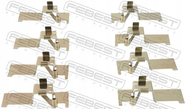 ZESTAW MONTAŻOWY KLOCKÓW PRZÓD 0103-ACV40F FEBEST Strona zabudowy przód