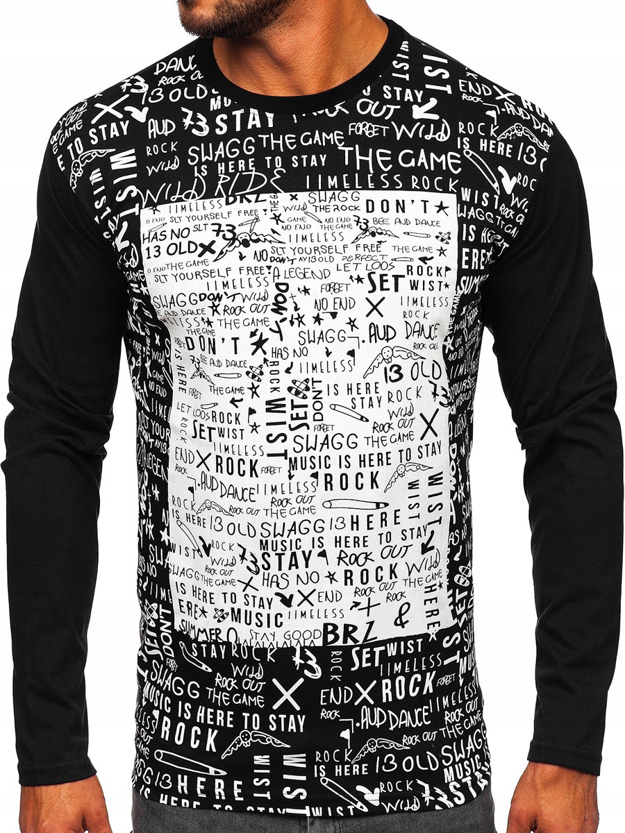 

Longsleeve Z Nadrukiem Czarny 1213 Rozmiar_m