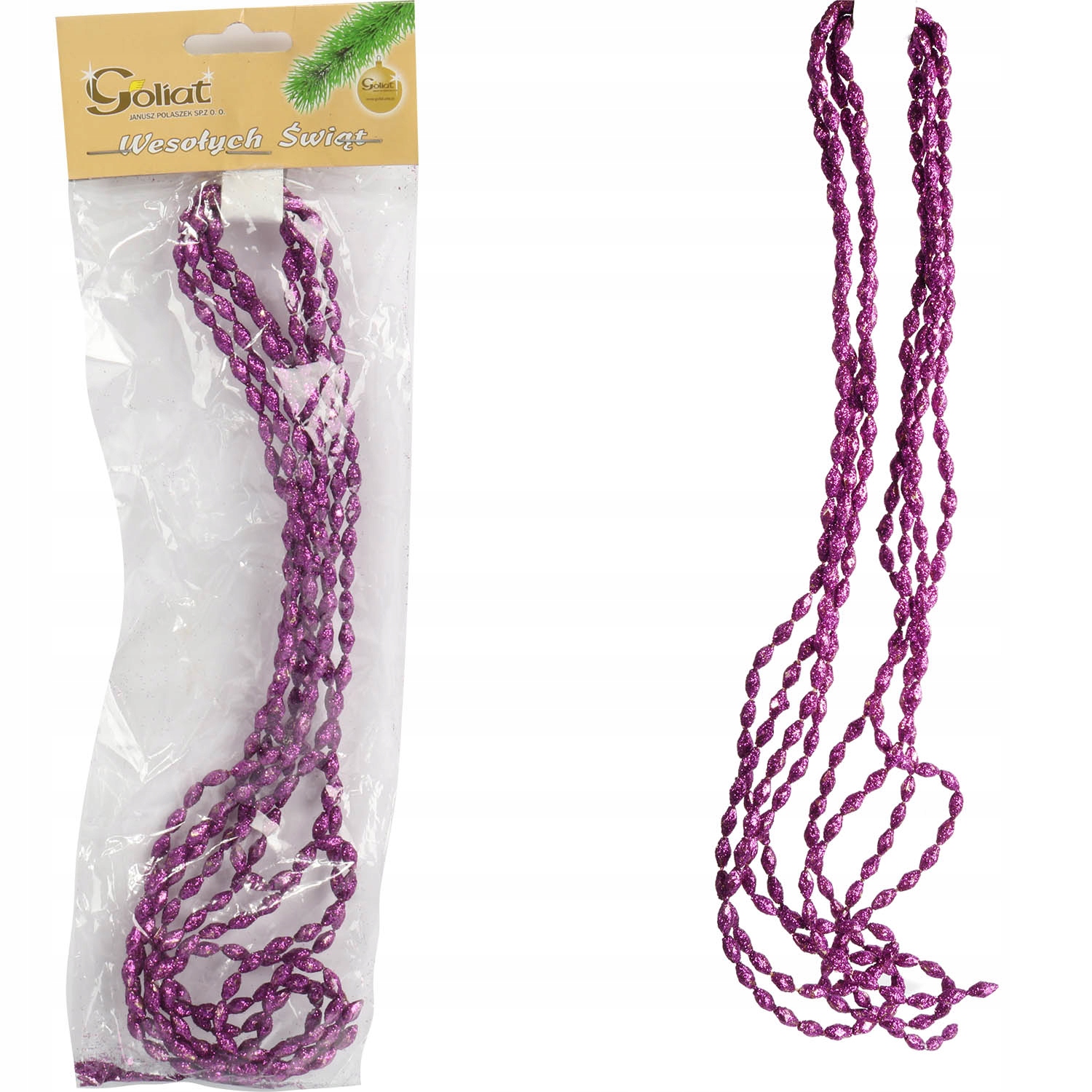 

Koraliki Łańcuch na choinkę girlanda choinkowa