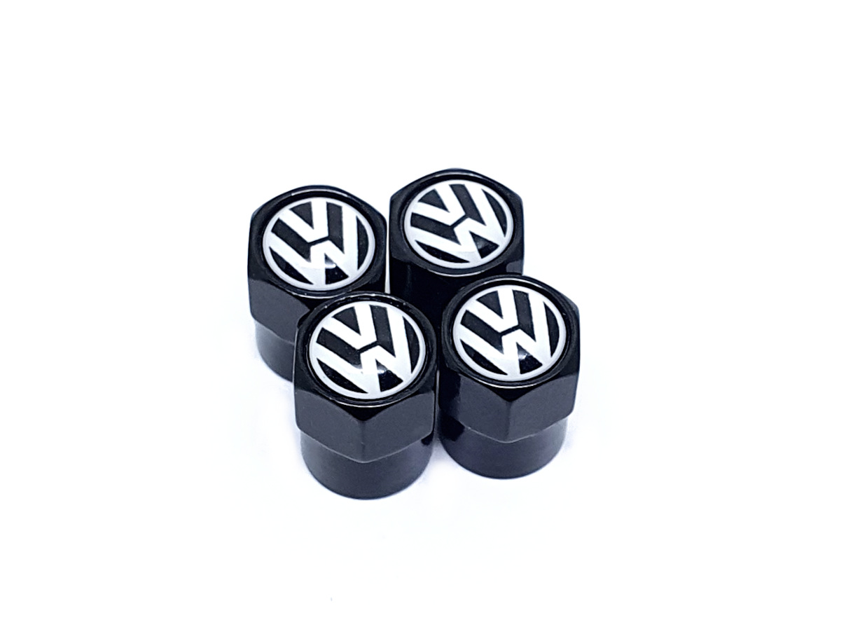 

Nakrętki na wentyle wentylki Volkswagen Vw black