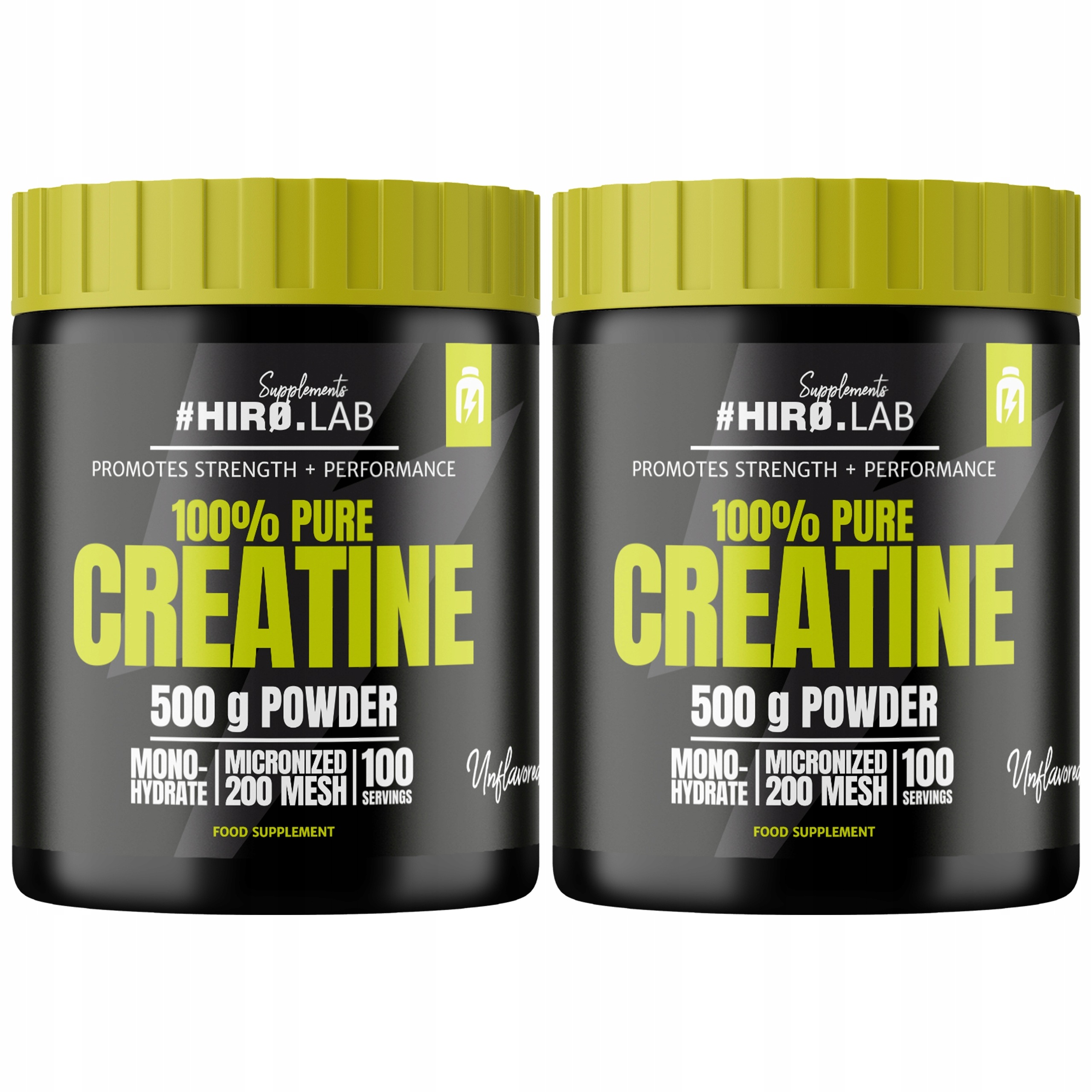 2x Kreatin Monohydrát Creatine Síla 500g Monohydrátová Hmota Powder Hiro