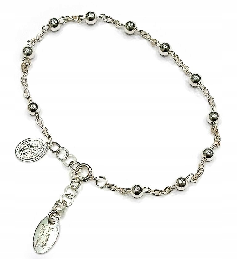 

Różaniec bransoletka Bierzmowanie Grawer Srebro