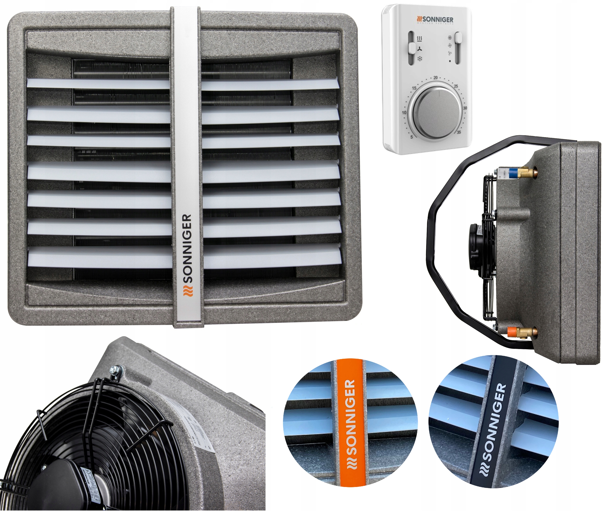 

Nagrzewnica Wodna 25kW Sonniger do Garażu Warsztat