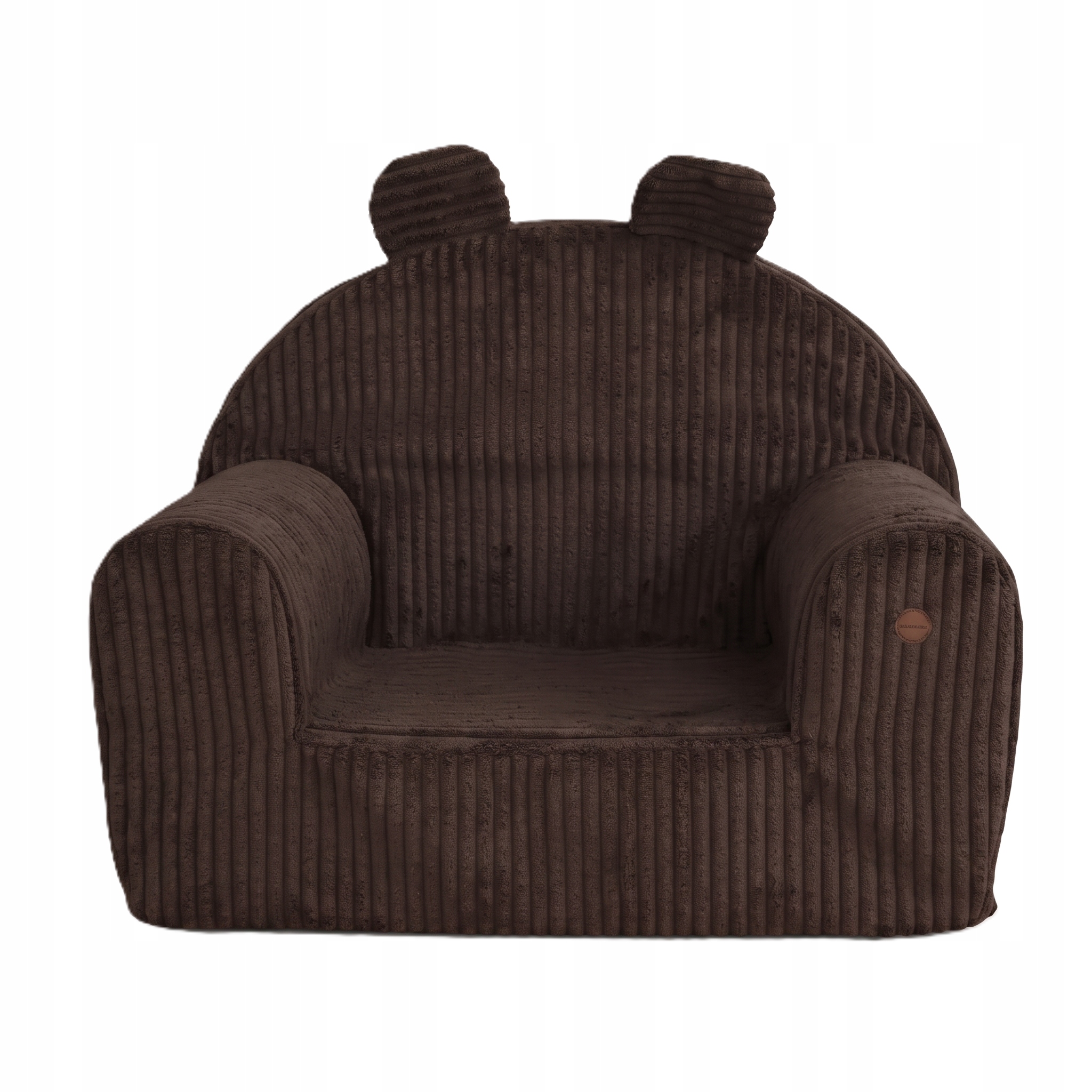Fotelik Piankowy Dla Dzieci Do Siedzenia Miękki Puf Sofa Sztruks Czekolada