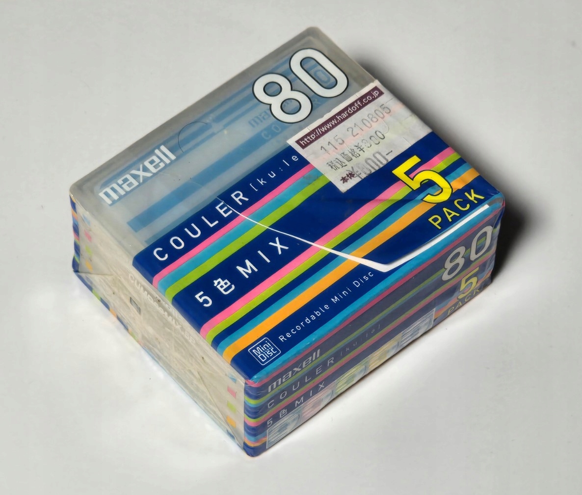 Minidisc MD Diskety Maxell Coluer 5 Ks Fólie Vyrobené V Japonsku