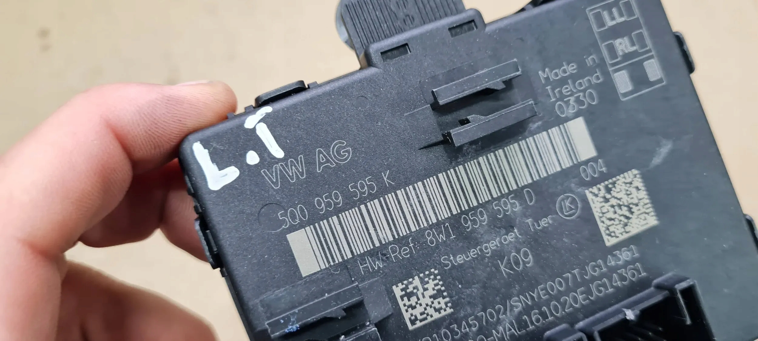 S3 8Y A3 module control unit door 5Q0959595K