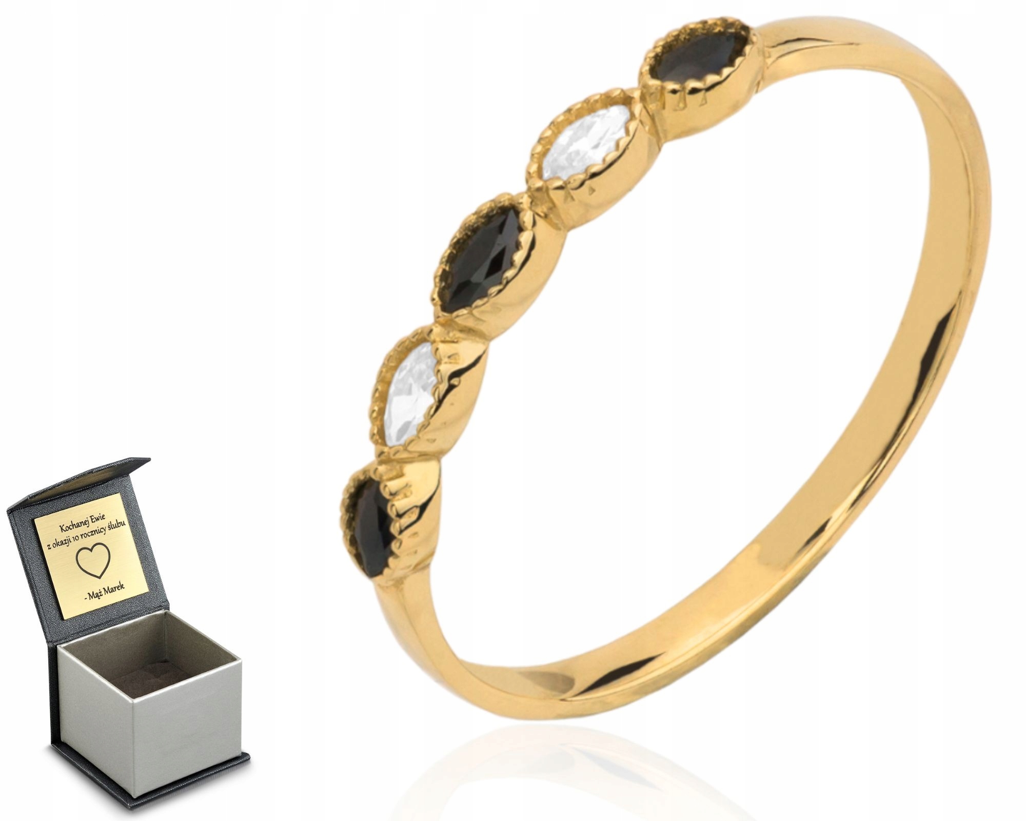 Zlatý Prstýnek Slzy, Černé Kameny A Zirkony