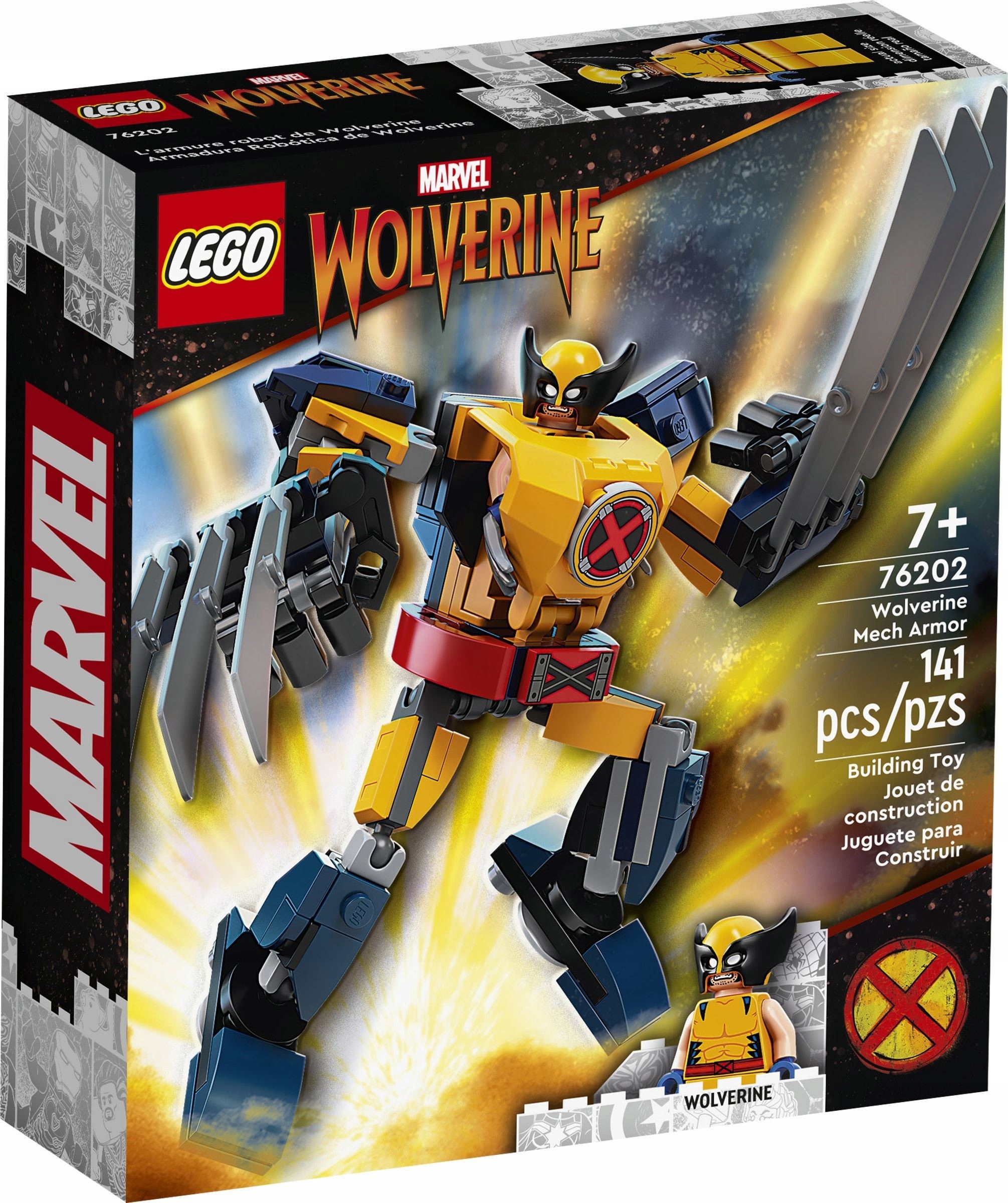 LEGO MARVEL 76202 Mech Robot FIGURKA WOLVERINE EAN (GTIN) 5702017154183