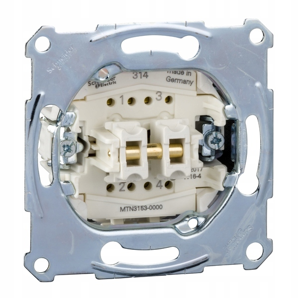 Schneider Elektrický mechanizmus dvojitého tlačidla 10 A MTN3153-0000