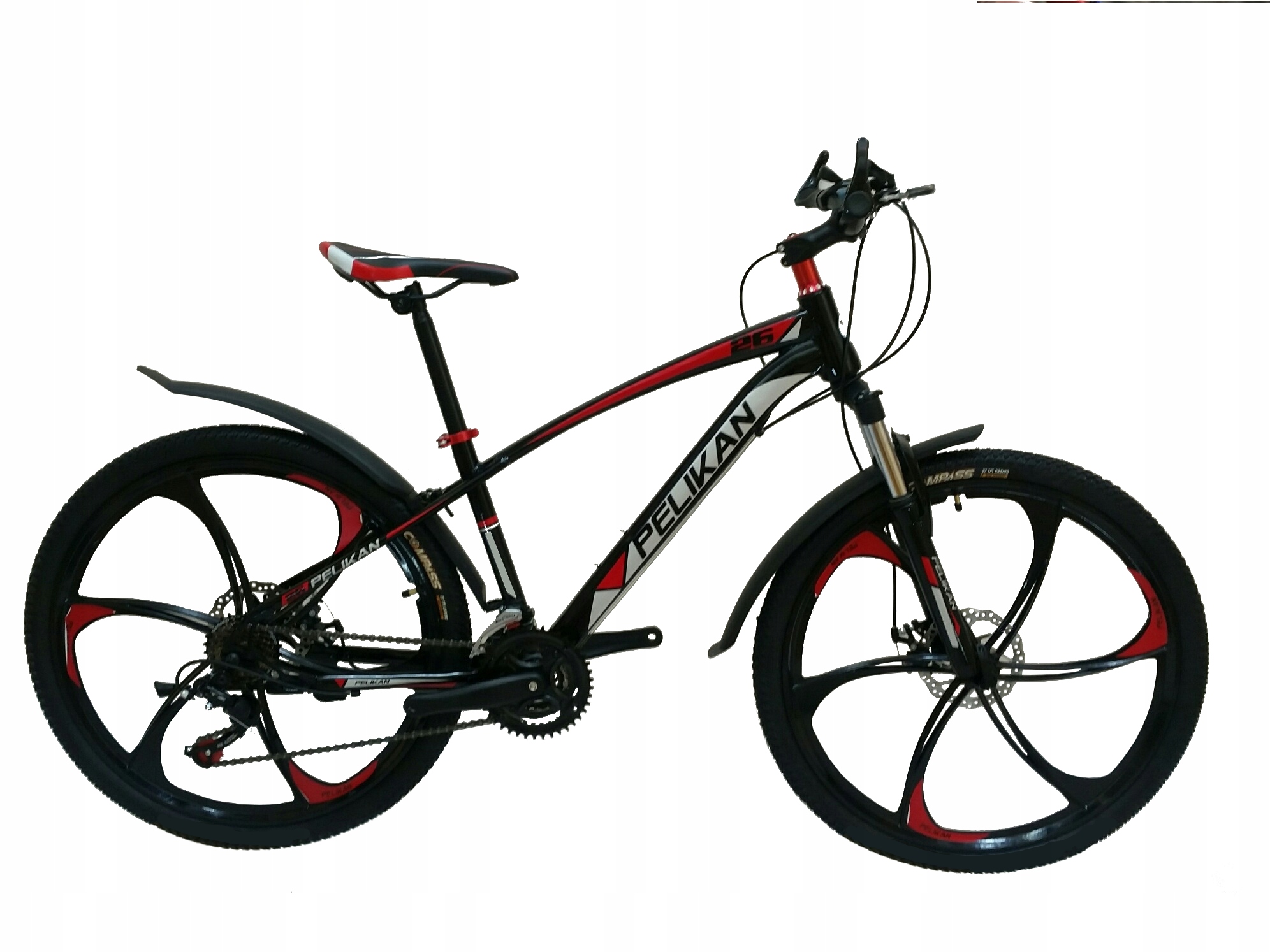 

Rower Górski Mtb Pelikan Alufelgi Aluminiowa Rama